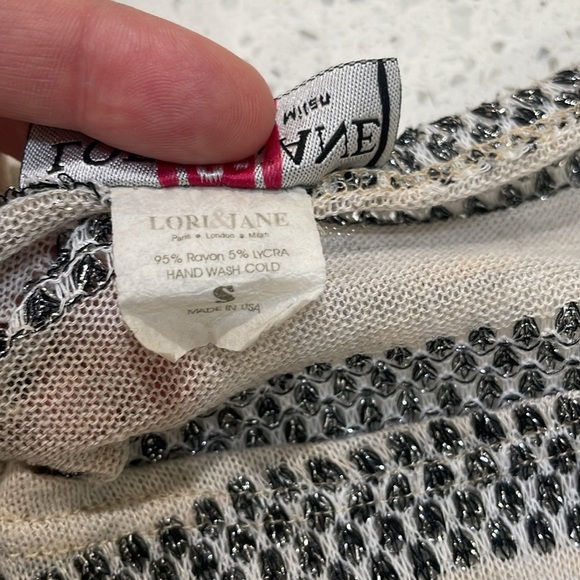 Lori & Jane girl Striped Long Sleeve Top size small - Picture 4 of 5